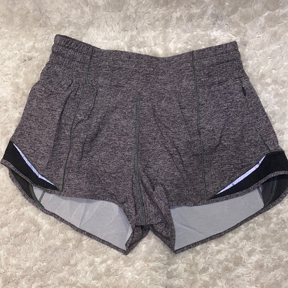 Grey Hotty Hot High Rise 2.5” Shorts